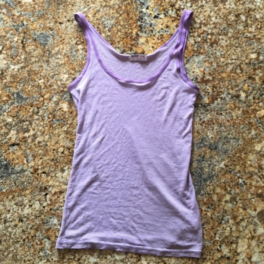 Michael stars striped purple tank os